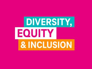 Schriftzug mit den Wörtern Diversitiy, Equity und Inclusion