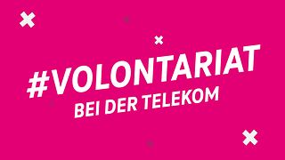 Video-Vorschaubild mit Text #Volontariat bei der Telekom