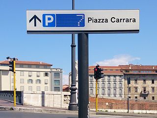 Smart Parking - Signal regarding parking status parking situation at Piazza Carrara.