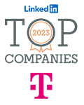 Icon und Logo für die Auszeichnung als LinkedIn TopCompany