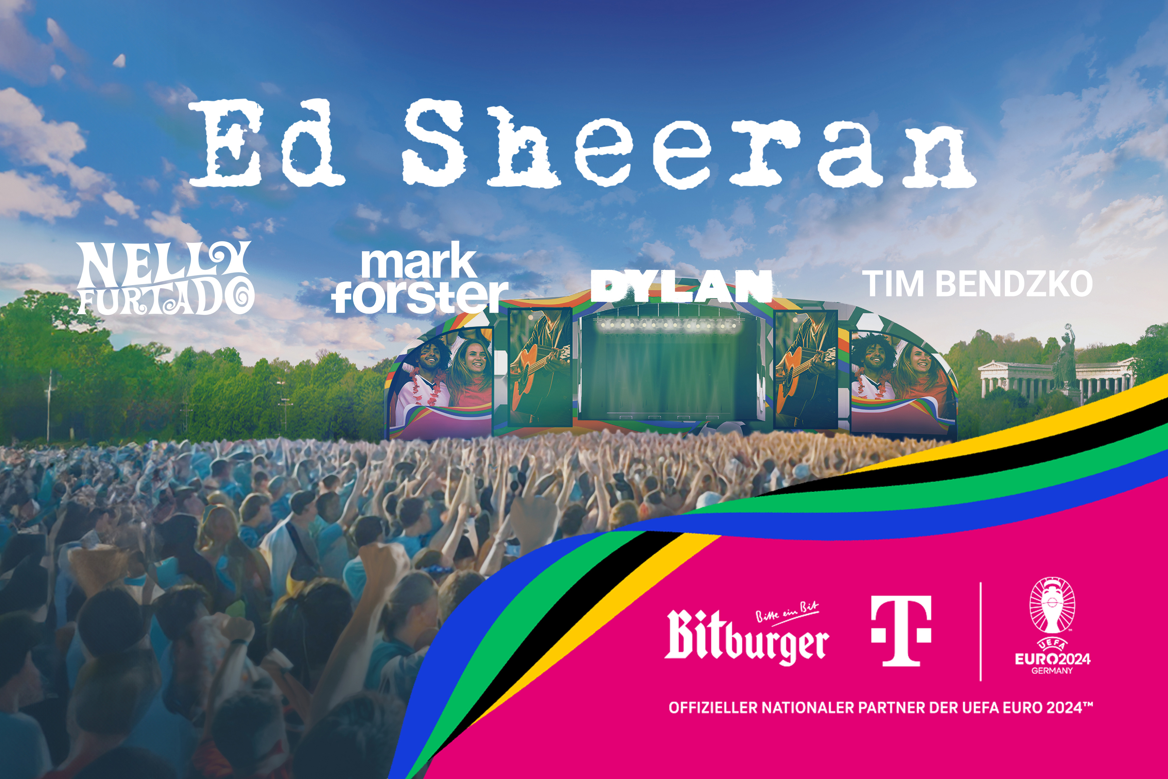 Exklusiv bei der Telekom FAN FEST EURO 2025 mit Ed Sheeran, Nelly
