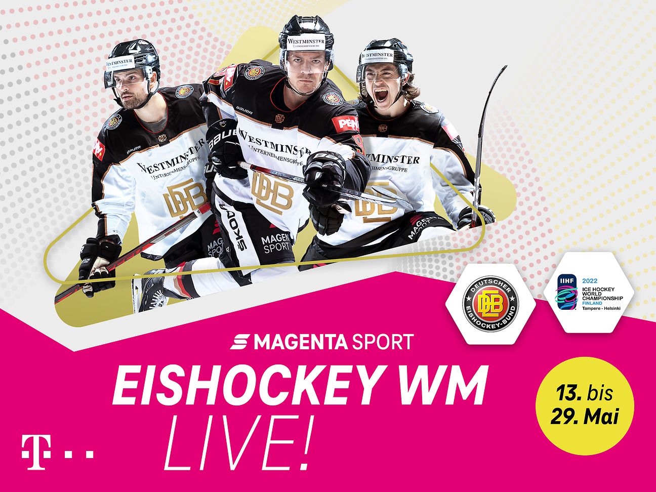 Eishockey WM Telekom zeigt alle deutschen Spiele und die K.O.-Phase bei MagentaTV und MagentaSport Deutsche Telekom