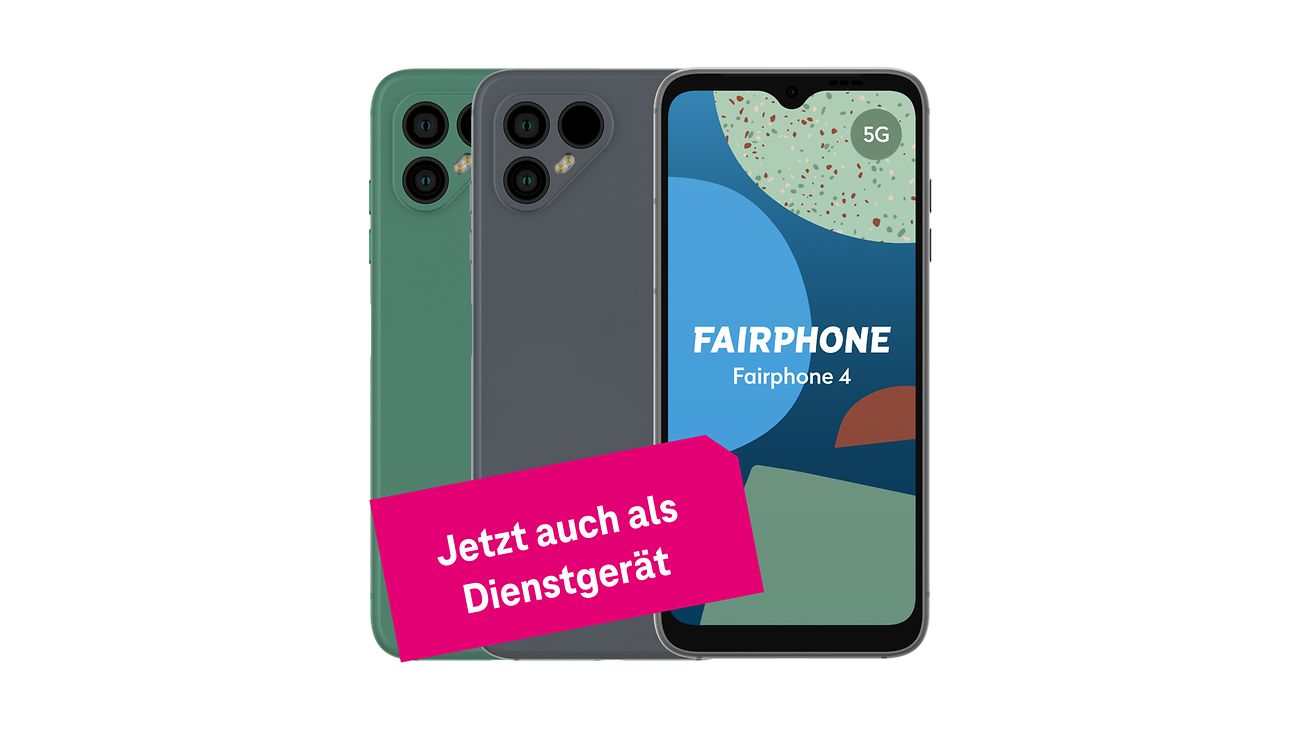 Das Fairphone 4 gibt es jetzt auch im Dienstgeräte-Portfolio.