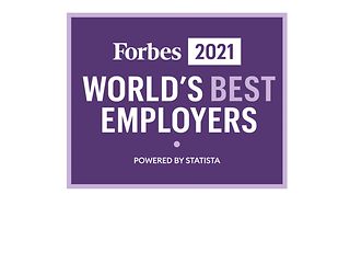 Siegel für Forbes Weltbeste Arbeitgeber 2021