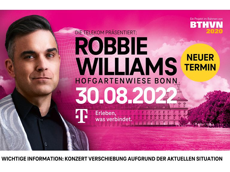 Robbie Williams spielt 2022 in Bonn.