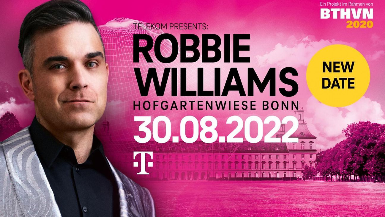 Robbie Williams to play 2022 in Bonn