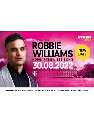 Robbie Williams to play 2022 in Bonn