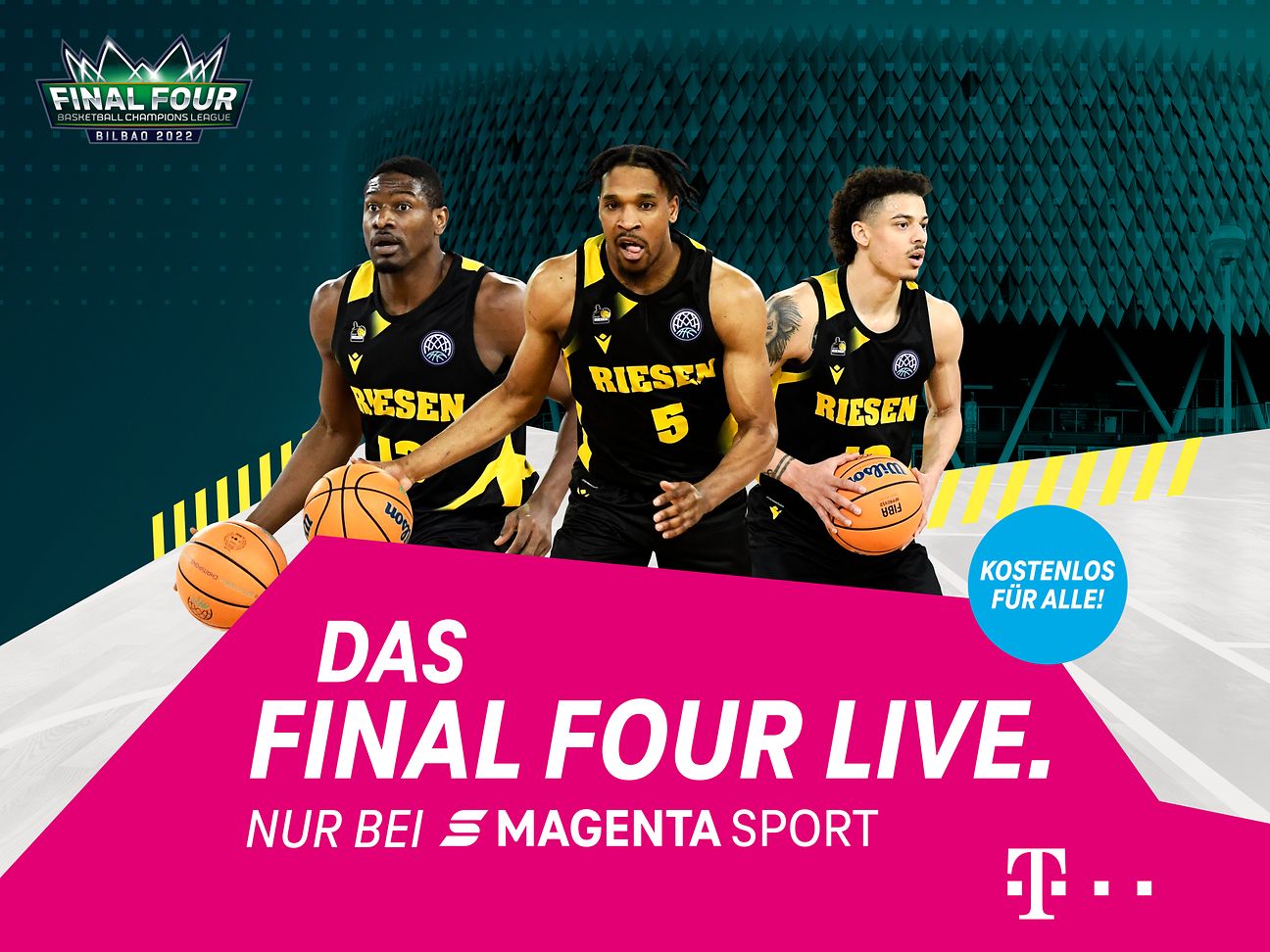 MagentaSport zeigt Basketball-Champions League kostenfrei Deutsche Telekom