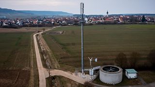 Radio site powered by wind and solar power