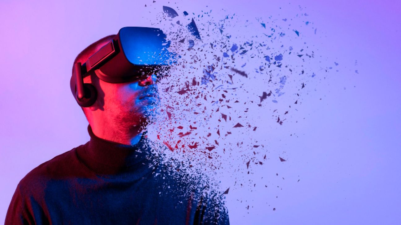 Mann mit virtueller Brille