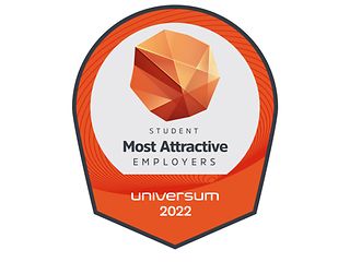 SIegel für Universum Most Attractive Employers 2022