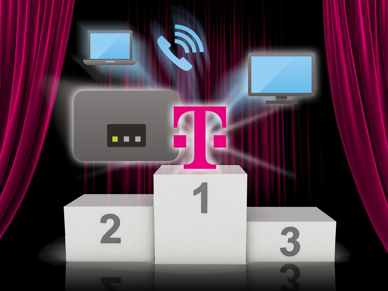 Telekom takes first place in the fixed network test for the seventh time.