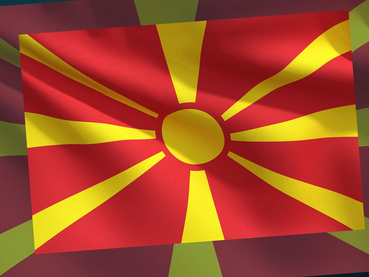 Flagge Nordmazedonien