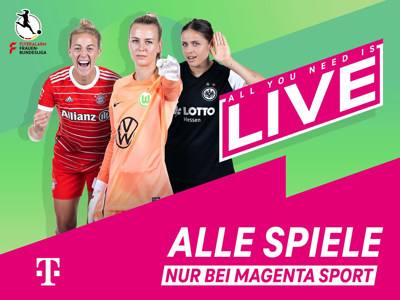 MagentaSport Frauen-Bundesliga live und exklusiv Deutsche Telekom