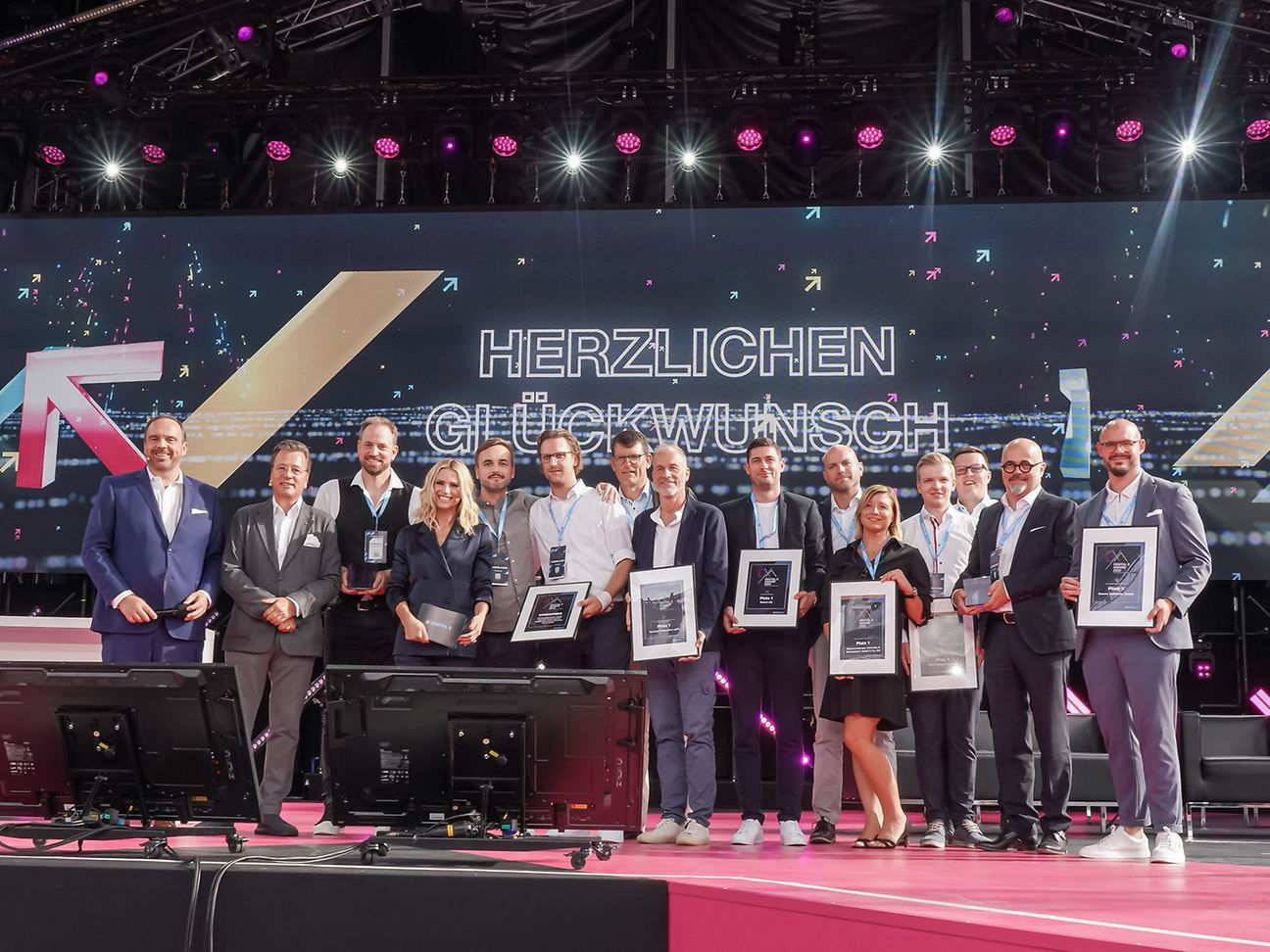 Digital X Award ceremony with Hagen Rickmann and Markus Jerger (BVMW).