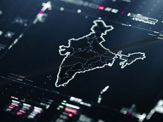 Digital map of India