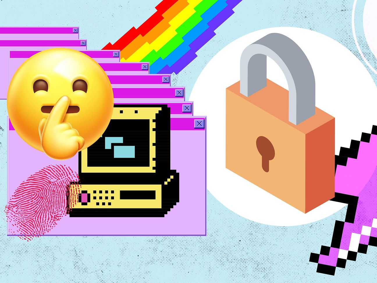 Smilie, Schloß und Computericons
