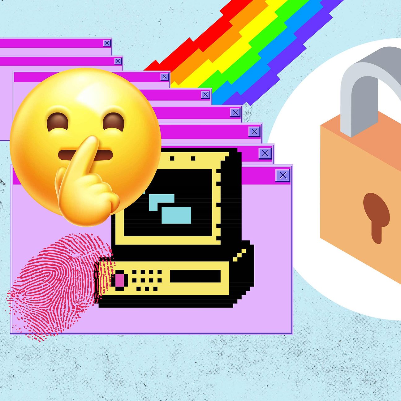 Smilie, Schloß und Computericons