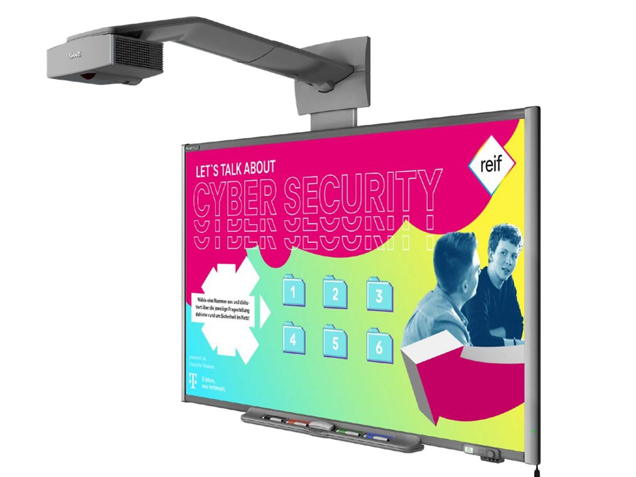 PC Screen mit Discourse Cards