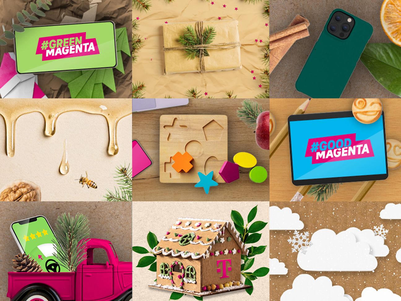 Produkte und Dienstleistungen mit dem Label #Good Magenta oder #GreenMagenta