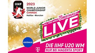 U20 WM Eishockey exklusiv, live und kostenlos bei MagentaSport 