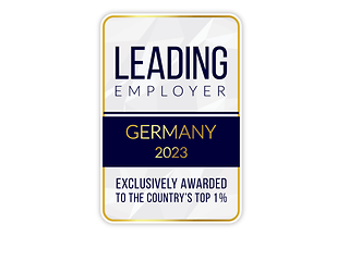 Leading Employer Germany 2023 Exlusively Awarded to the Country`s Top 1 Prozent
