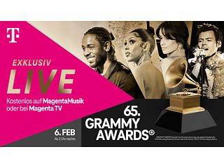 Die Telekom zeigt die Grammy Awards.