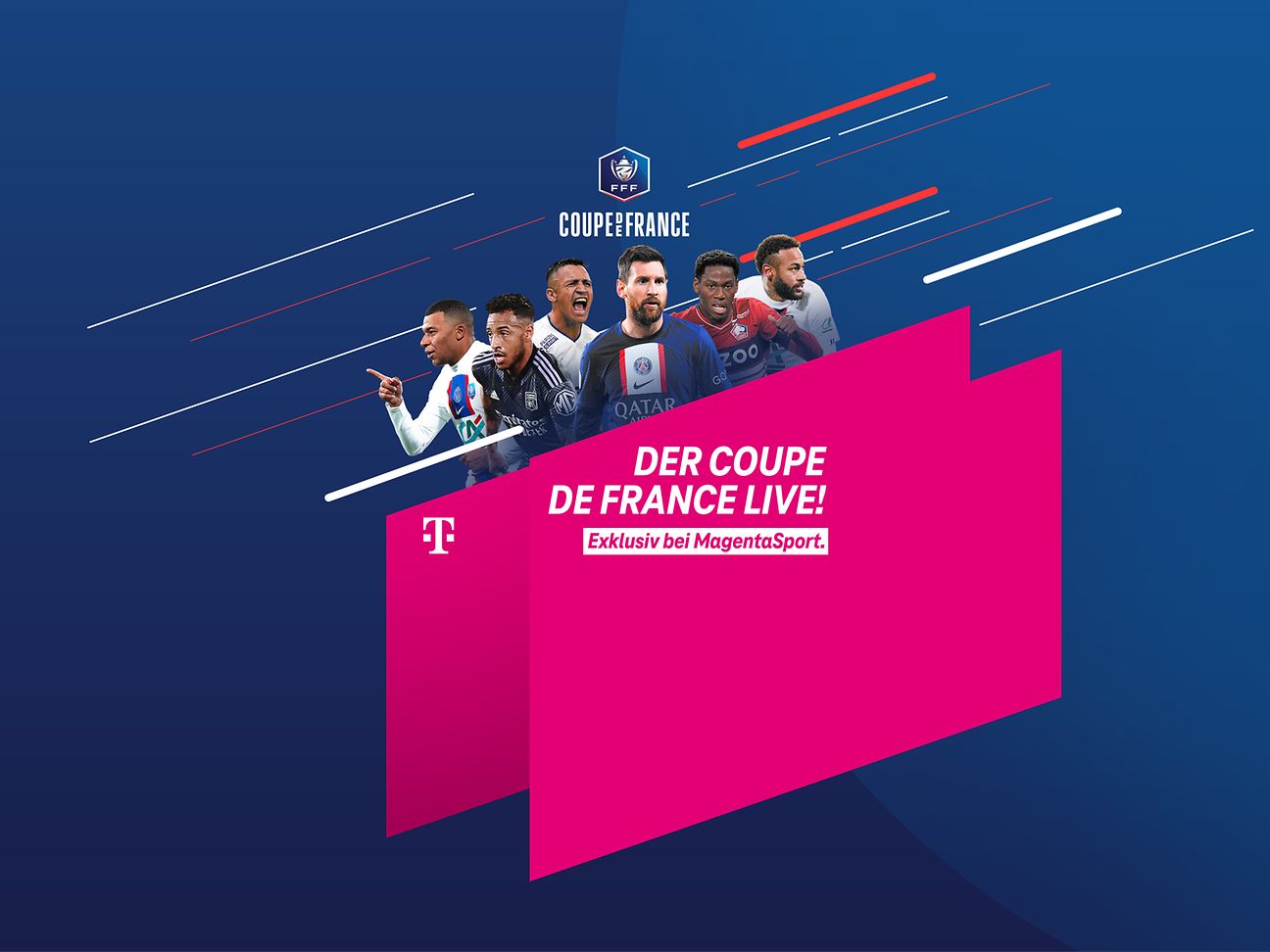 Coupe de France exklusiv bei MagentaSport.
