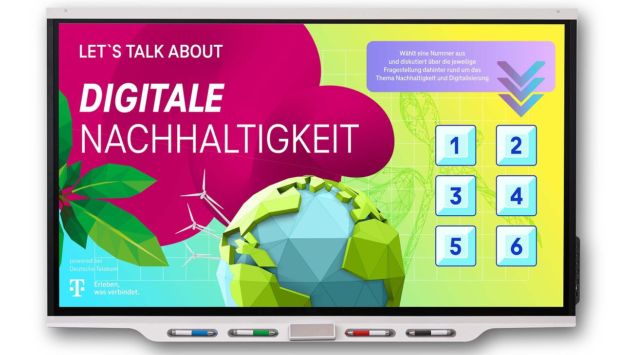 PC Screen mit Digitale Nachhaltigkeit