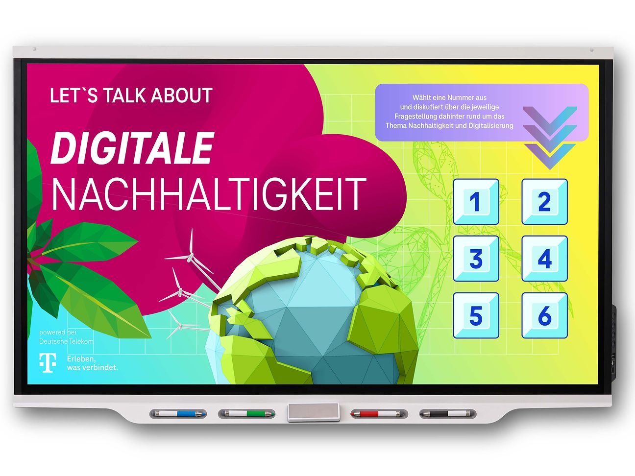 PC Screen mit Digitale Nachhaltigkeit