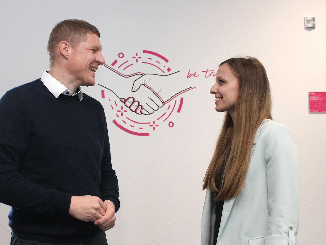Sophia Hansche und Michael Beyer im Gespräch