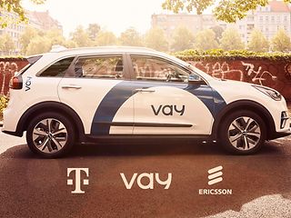 Teledriving electric vehicle from Vay
