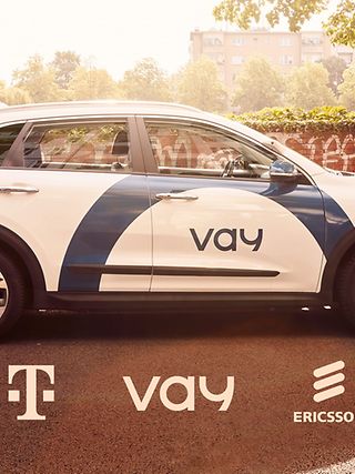 Teledriving electric vehicle from Vay