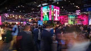 Der Telekom Messestand auf dem MWC Barcelona 2023.