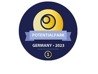 Siegel zur Potentialpark-Studie 2023 - Platz 1 in Deutschland