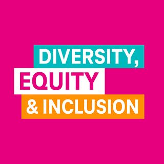 Lettering with the words Diversitiy, Equity and Inclusion