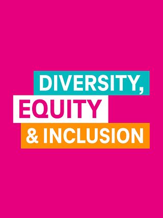 Lettering with the words Diversitiy, Equity and Inclusion