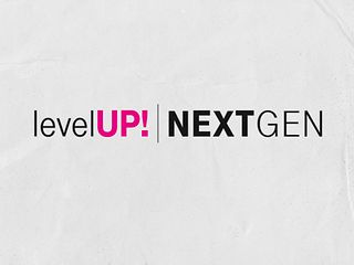 “levelUP! NextGen” written on a gray background