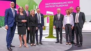Gruppenfoto des Vorstands der Deutschen Telekom AG