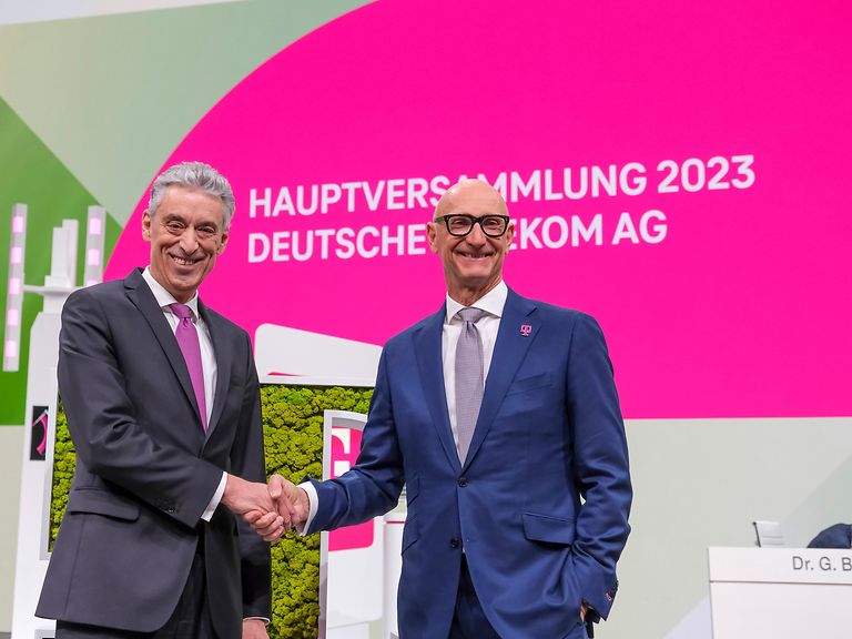 Aufsichtsratsvorsitzender Frank Appel (links), Vorstandsvorsitzender Tim Höttges.