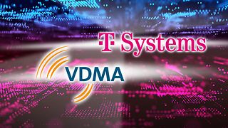 Graphic with the logos of VDMA and T-Systems.