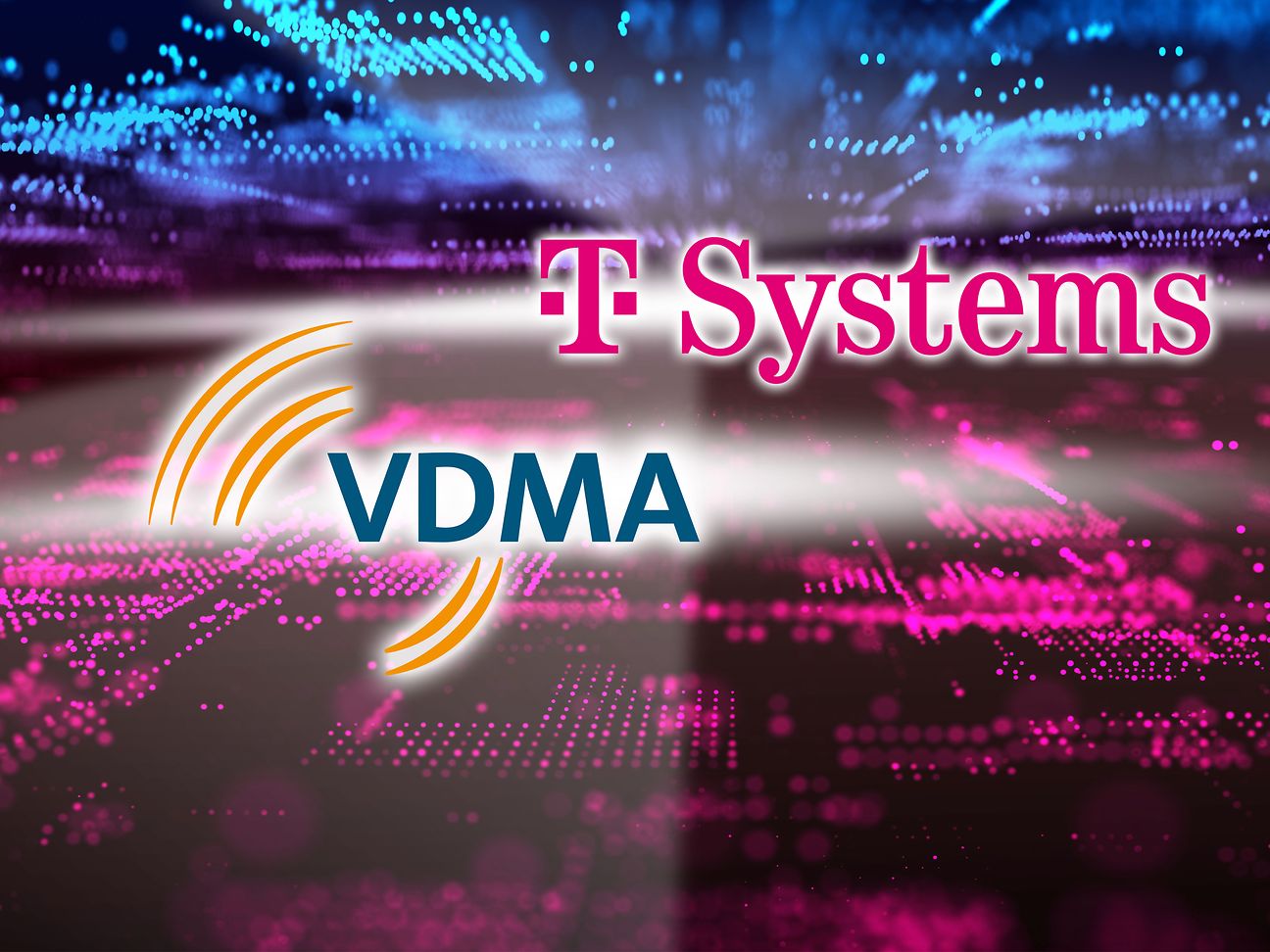 Graphic with the logos of VDMA and T-Systems.