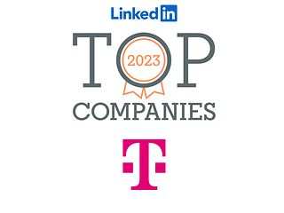 Logo und Siegel der Auszeichnung zur LinkedIn Top Company