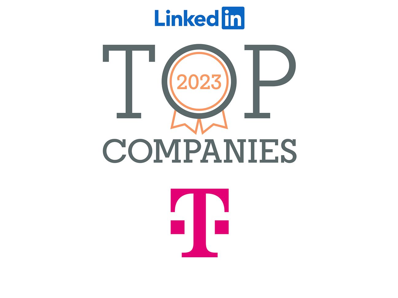 Logo and signet for the LinkedIn Top Company award