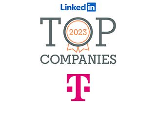 Logo and signet for the LinkedIn Top Company award