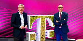 Telekom Finanzvorstand Christian Illek (links) und Vorstandsvorsitzender Tim Höttges.