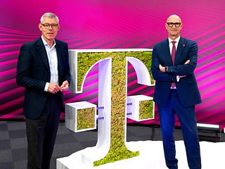 Telekom Finanzvorstand Christian Illek (links) und Vorstandsvorsitzender Tim Höttges.