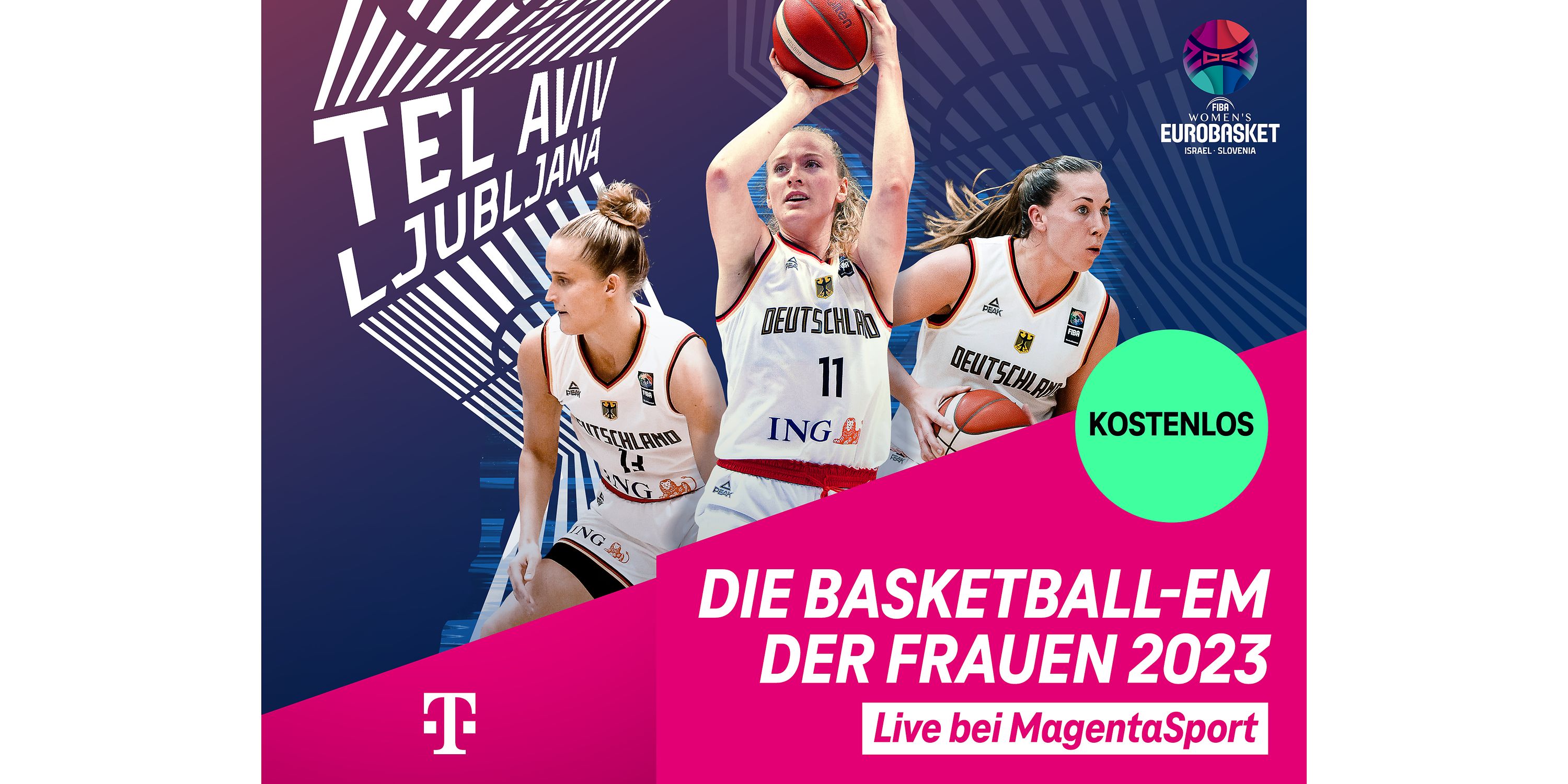 MagentaSport zeigt Basketball-Europameisterschaften der Frauen 2023 und 2025