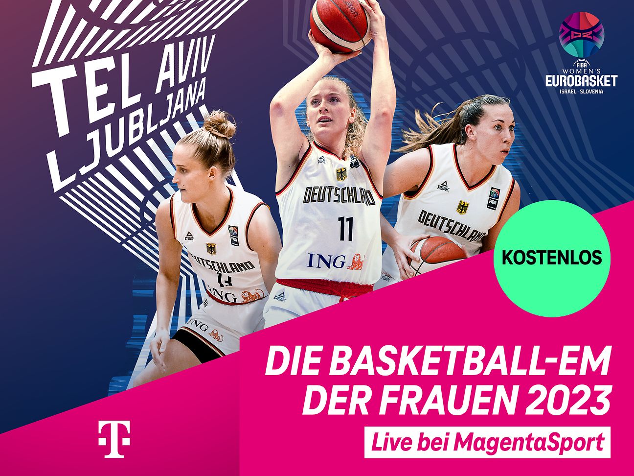 MagentaSport zeigt Basketball-Europameisterschaften der Frauen 2023 und 2025