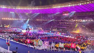 Das volle Berliner Olympia-Stadion bei der Eröffnungsfeier der Special Olympics 2023.